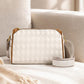 Stylish 3-Layer Diamond-Patterned Crossbody Bag