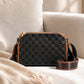 Stylish 3-Layer Diamond-Patterned Crossbody Bag