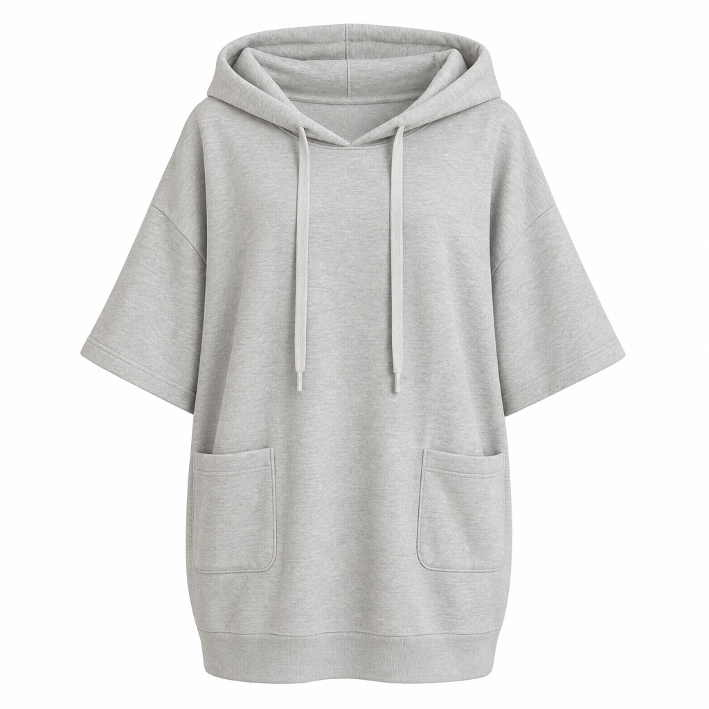 Women's Casual Solid Color Hooded Sweatshirt