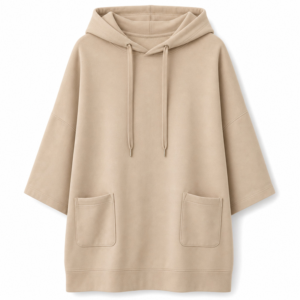 Women's Casual Solid Color Hooded Sweatshirt