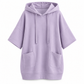 Women's Casual Solid Color Hooded Sweatshirt