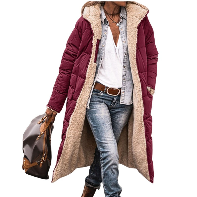 ✨Free Shipping✨Reversible Hooded Padded Slim-Fit Coat