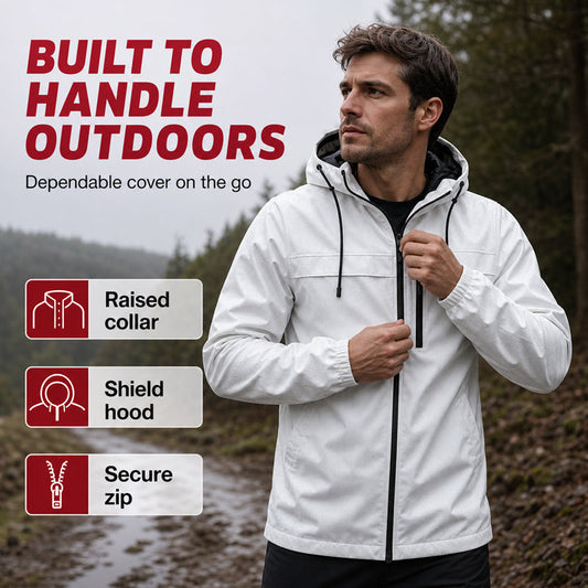 🧥 Weather-Ready Hooded Jacket - Easy City-to-outdoor Styling