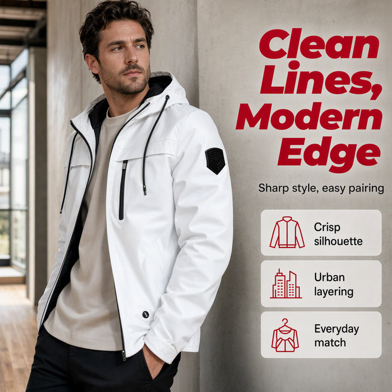 🧥 Weather-Ready Hooded Jacket - Easy City-to-outdoor Styling
