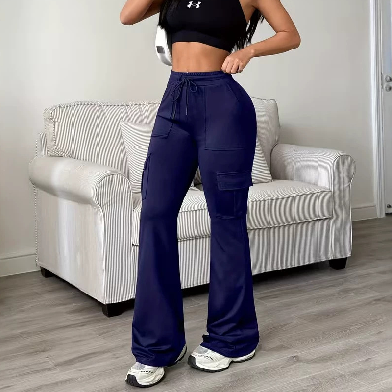 👖 Utility Detail, Flattering Flare | Women's High-Waist Drawstring Cargo Pants