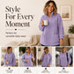🧸Limited-Time Offer - Women's Half-Zip Plush Sweatshirt with Pockets