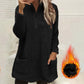 🧸Limited-Time Offer - Women's Half-Zip Plush Sweatshirt with Pockets