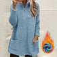 🧸Limited-Time Offer - Women's Half-Zip Plush Sweatshirt with Pockets