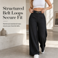 ⌛Limited-Time Offer-Women's Casual High Waisted Wide Leg Tailored Pants with Flowy Drape