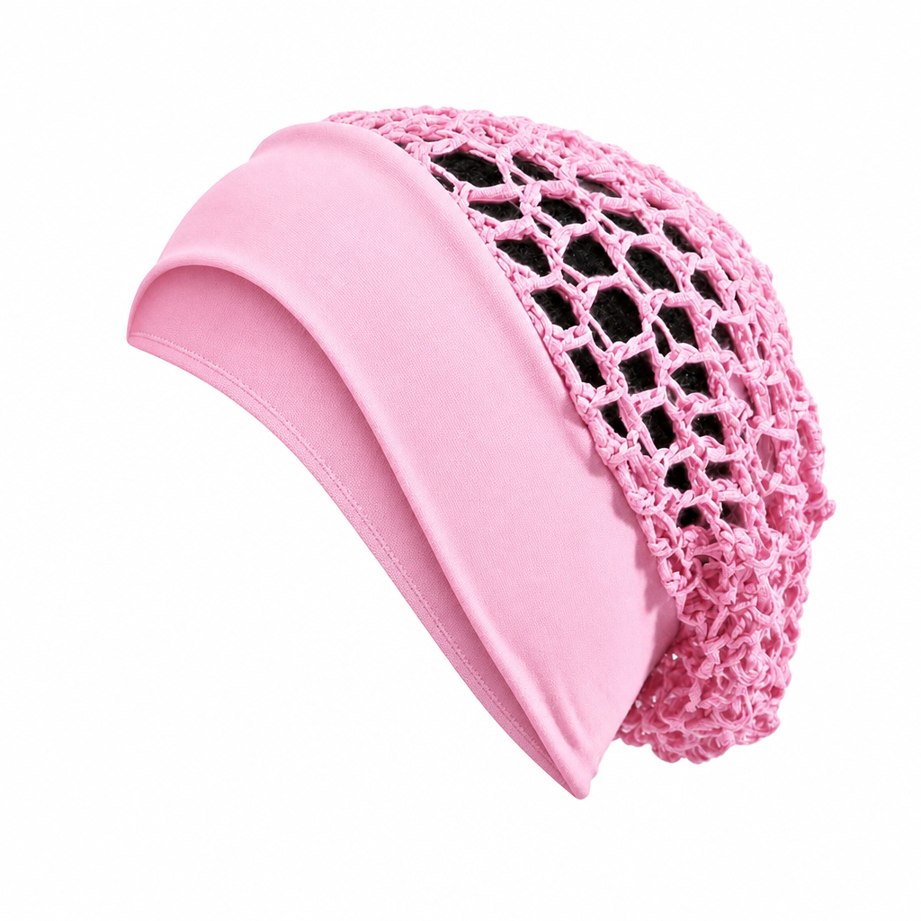 ⌛Limited-Time Offer-Elastic Breathable Wide Band Mesh Hair Net Cap Hollow Out Hair Cover