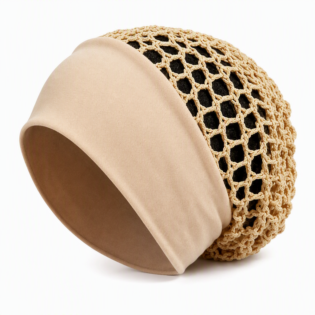 ⌛Limited-Time Offer-Elastic Breathable Wide Band Mesh Hair Net Cap Hollow Out Hair Cover