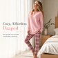 ⌛Limited-Time Offer-Women's Knit Top and Plaid Leggings Set