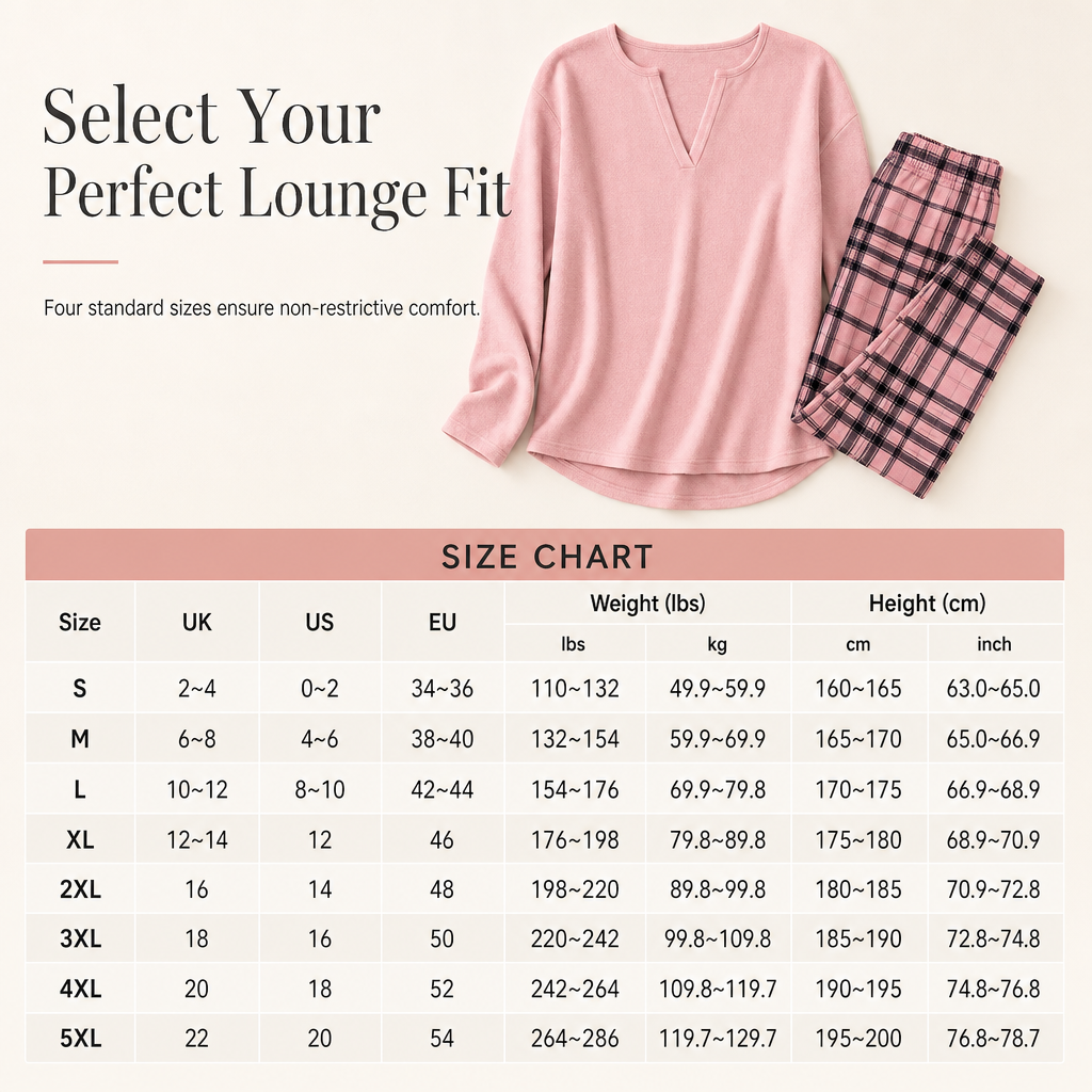 ⌛Limited-Time Offer-Women's Knit Top and Plaid Leggings Set