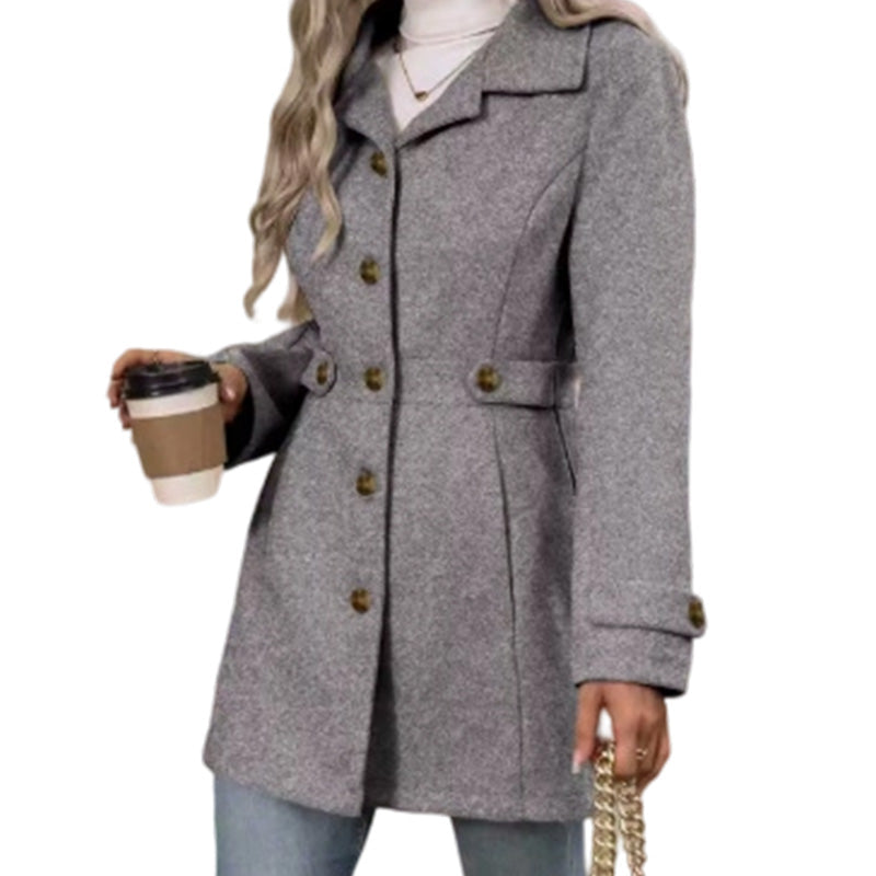 💖 Tailored to Flatter | Women's Belted Single-Breasted Slim Coat
