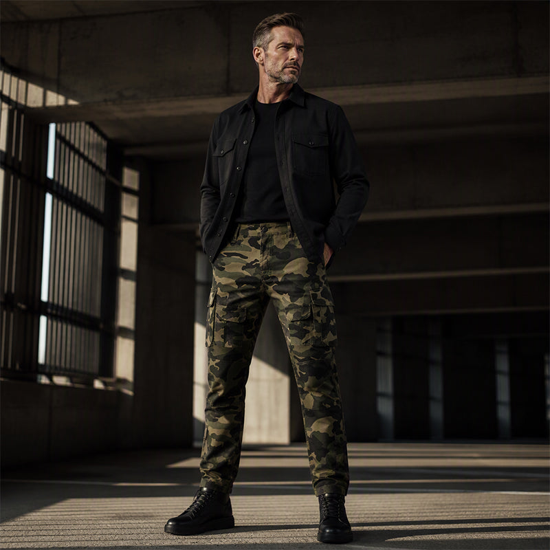 Men's Multi-Pocket Camouflage Cargo Pants