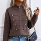 🔥 50% OFF ✨ Women’s Zip-Up Knit Cardigan – Stand Collar & Relaxed Fit