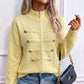 🔥 50% OFF ✨ Women’s Zip-Up Knit Cardigan – Stand Collar & Relaxed Fit