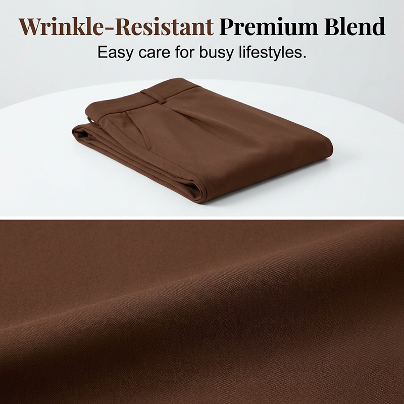 Women's High-Waist Pleated Wide-Leg Trousers
