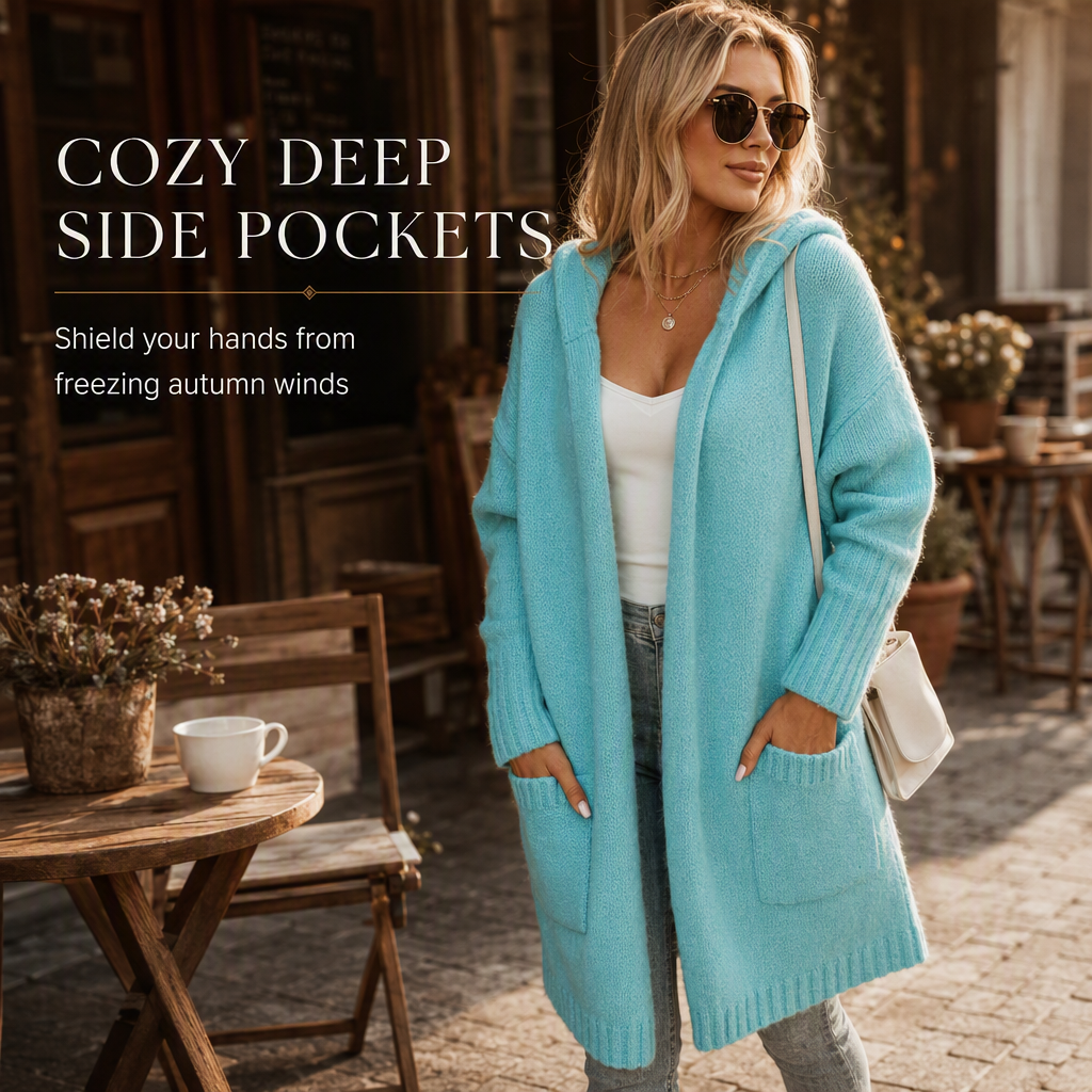 👚✨Women's Long Hooded Knit Cardigan✨𝘉𝘶𝘺 𝘢𝘯𝘺 2 𝘢𝘯𝘥 𝘨𝘦𝘵 𝘢𝘯 𝘦𝘹𝘵𝘳𝘢 8% 𝘥𝘪𝘴𝘤𝘰𝘶𝘯𝘵