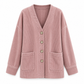 Women's Casual Corduroy V-Neck Cardigan Coat