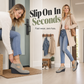 Women's Wedge Flats Slip On Comfort Shoes