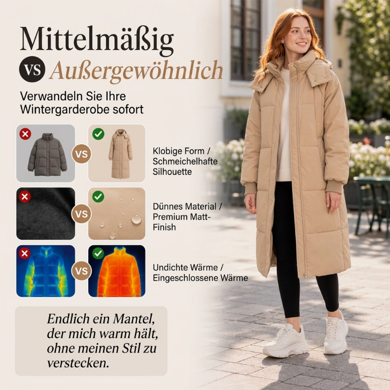 📢📢50% Rabatt!!! 🎉✨ Warme, lockere Damen-Winterjacke mit Kapuze