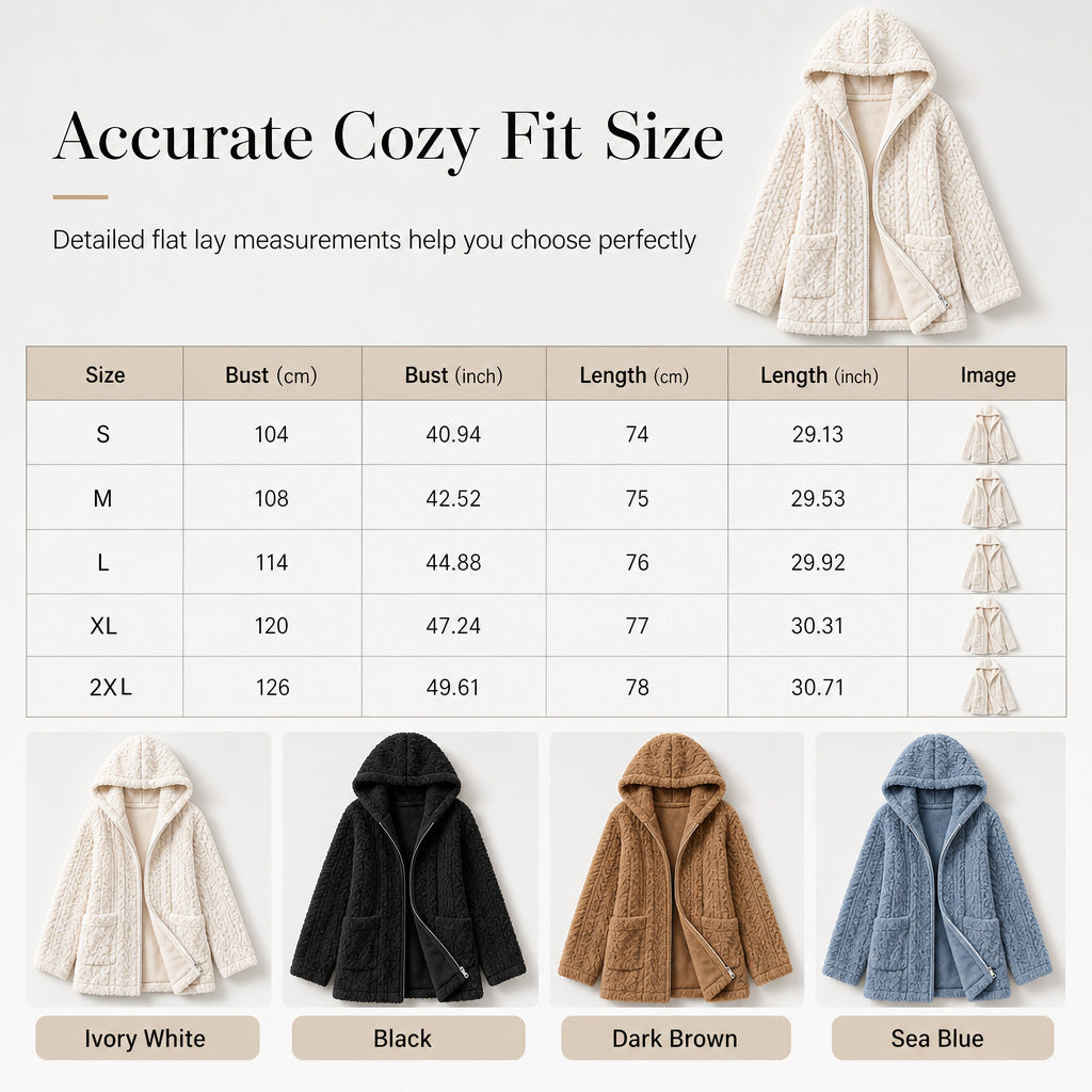 Women's Casual Plush Solid Color Cardigan