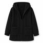 Women's Casual Plush Solid Color Cardigan