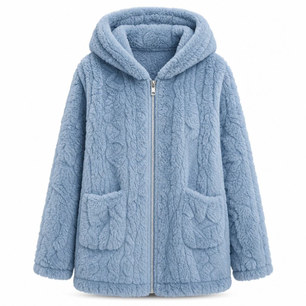 Women's Casual Plush Solid Color Cardigan