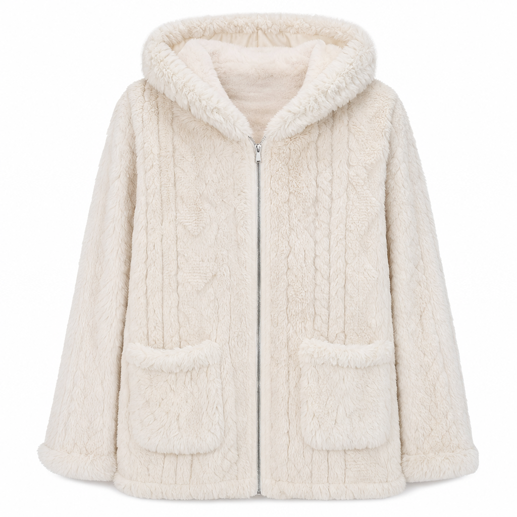 Women's Casual Plush Solid Color Cardigan
