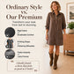 Women's Long Sleeve Lapel Collar Denim Dress