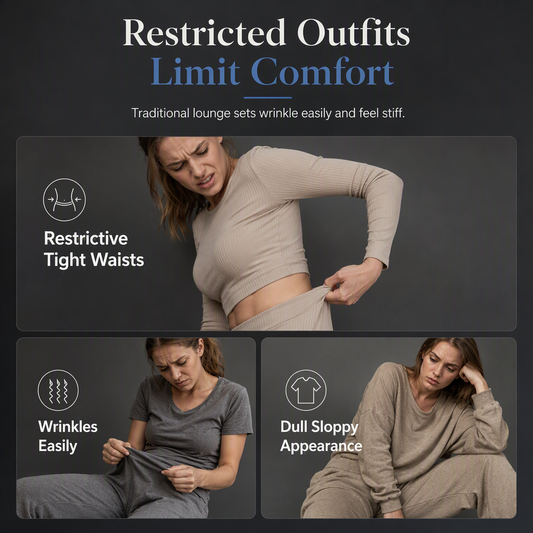 Women's Casual  V-Neck Lantern Sleeve Crop Top & High Waist Wide Leg Pants Set