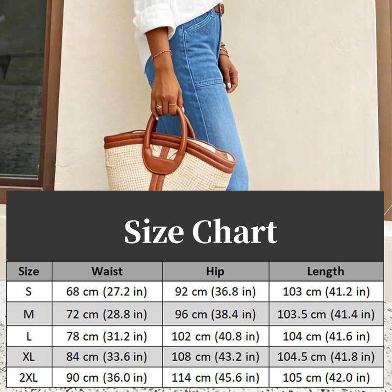 👖 Polished Denim Comfort | Women's High-Rise Stretch Straight-Leg Jeans with Washed Finish