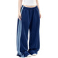 Women's Wide-Leg Sweatpants with Side Stripes
