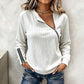 Women's Ribbed Knit Top with Asymmetrical Zipper