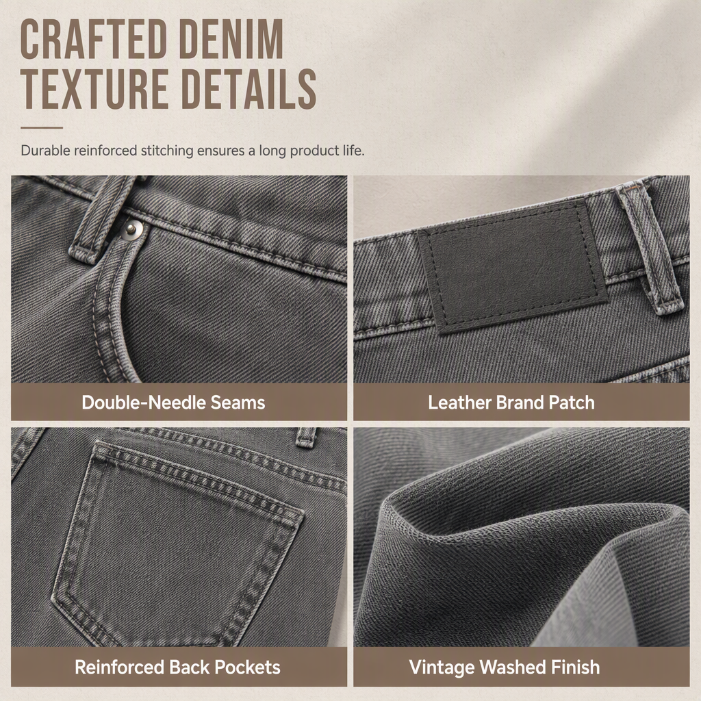 Women's Retro High-Waisted Wide-Leg Jeans