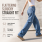 Women's Retro High-Waisted Wide-Leg Jeans