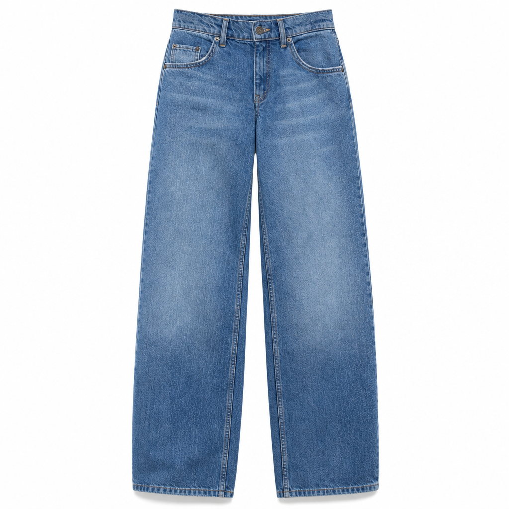 Women's Retro High-Waisted Wide-Leg Jeans