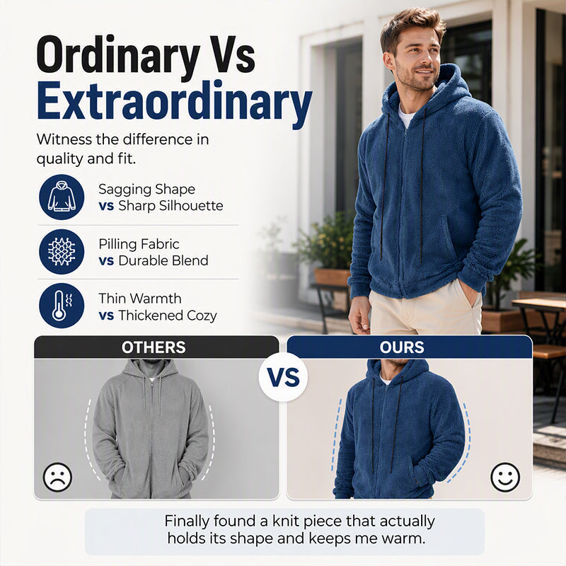 Men's Winter Warm Cozy Hooded Jacket