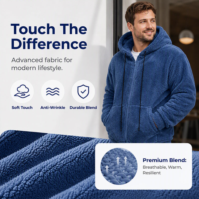 Men's Winter Warm Cozy Hooded Jacket