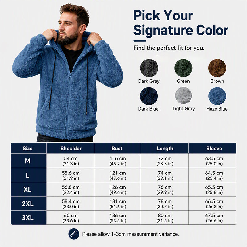 Men's Winter Warm Cozy Hooded Jacket