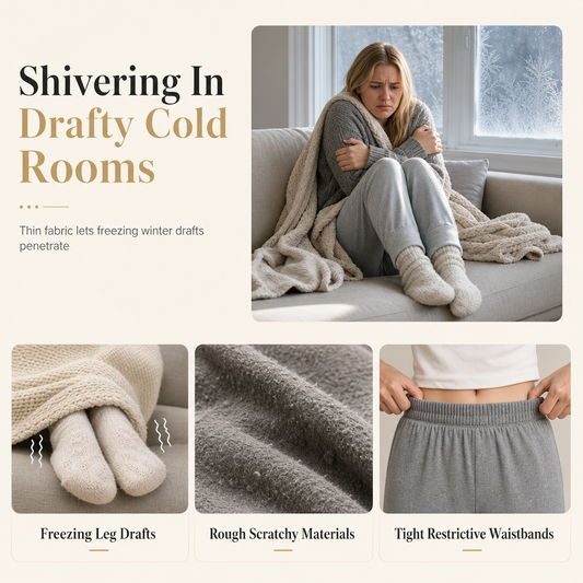 🔥 Cozy Texture | Women’s Flannel-Lined Embossed Straight-Leg Lounge Pants
