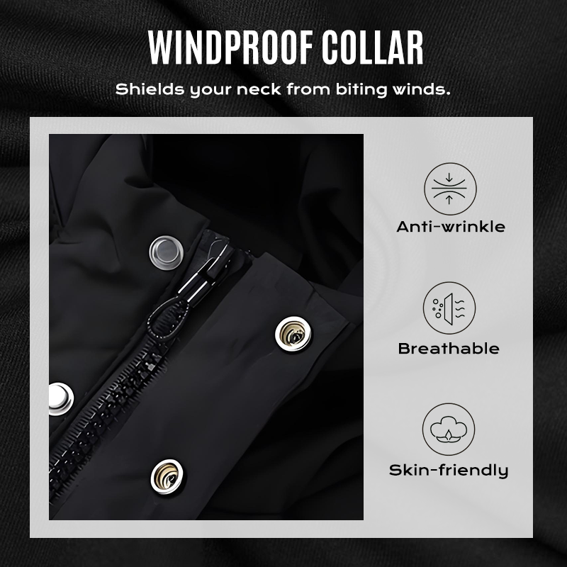 Men's Mid-Length Hooded Puffer Jacket