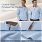 Men's Quarter Zip Stand Collar Pullover Cotton Blend Long Sleeve Sweatshirt