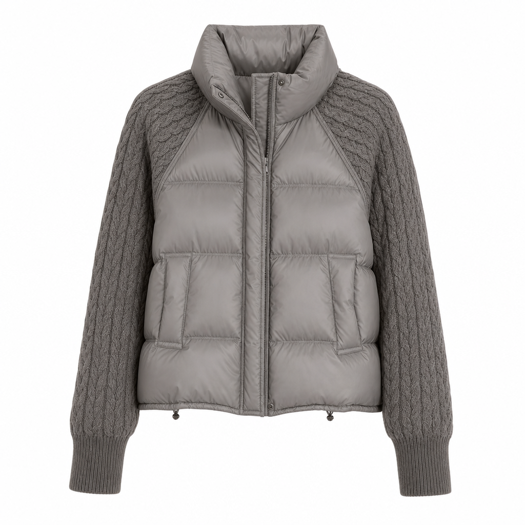 👚✨Women's Stand Collar Cable Knit Patchwork Long Sleeve Padded Short Thickened Warm Winter Cotton Coat✨𝘉𝘶𝘺 𝘢𝘯𝘺 2 𝘢𝘯𝘥 𝘨𝘦𝘵 𝘢𝘯 𝘦𝘹𝘵𝘳𝘢 8% 𝘥𝘪𝘴𝘤𝘰𝘶𝘯𝘵