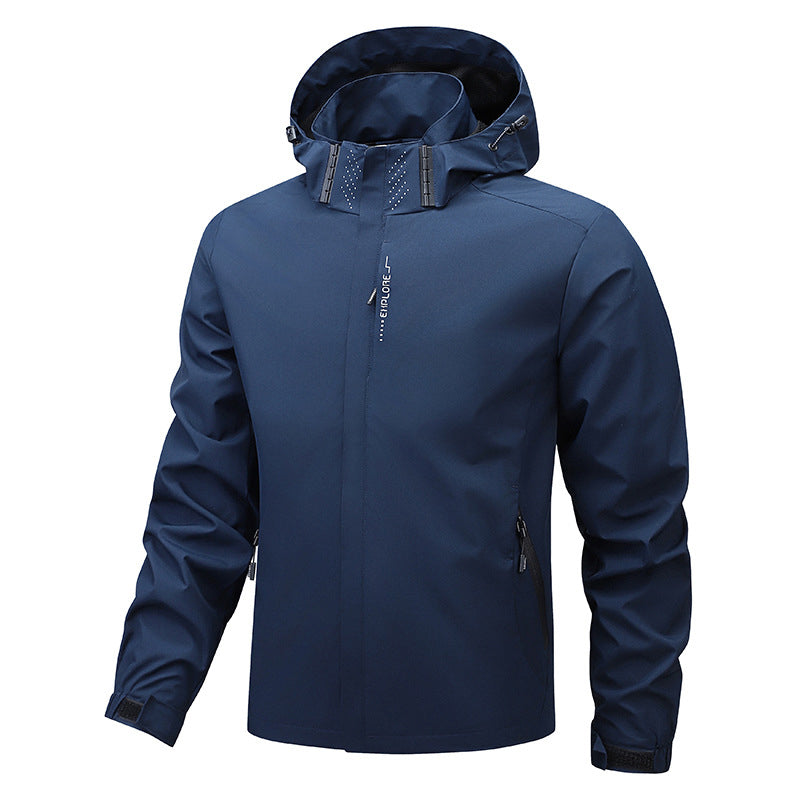 🌧️ Built for Changing Weather | Men’s Waterproof Outdoor Hooded Jacket