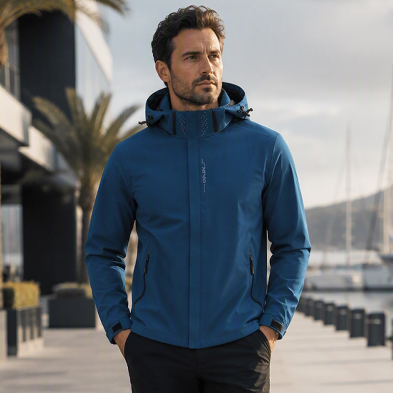 🌧️ Built for Changing Weather | Men’s Waterproof Outdoor Hooded Jacket
