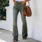 Women's Casual High-Waist Flare Jeans