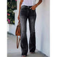 Women's Casual High-Waist Flare Jeans