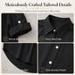 Women's Solid Color Satin Button Up Formal Shirt with Fashion Sleeves
